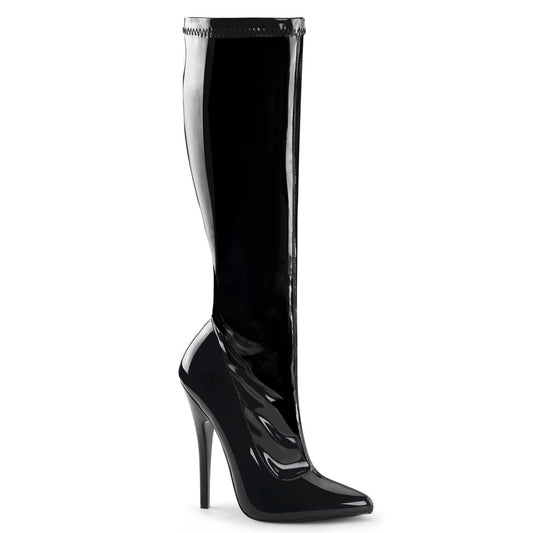 Devious Botas de mujer DOMINA-2000 BLK STR PAT