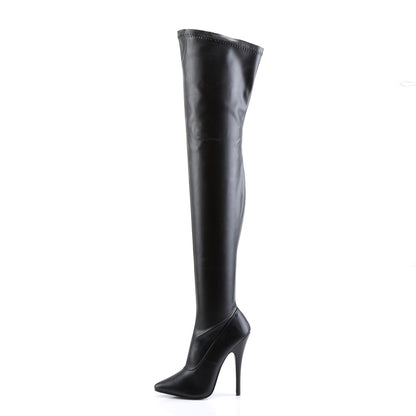 Devious Botas de mujer DOMINA-3000 blk str pu