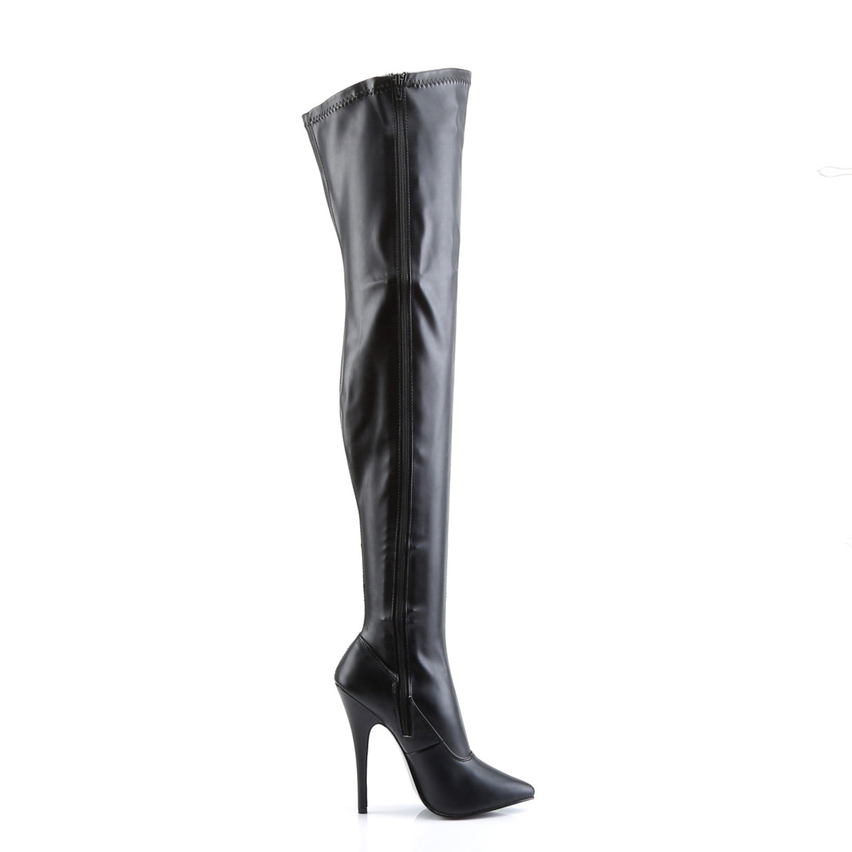 Devious Botas de mujer DOMINA-3000 blk str pu