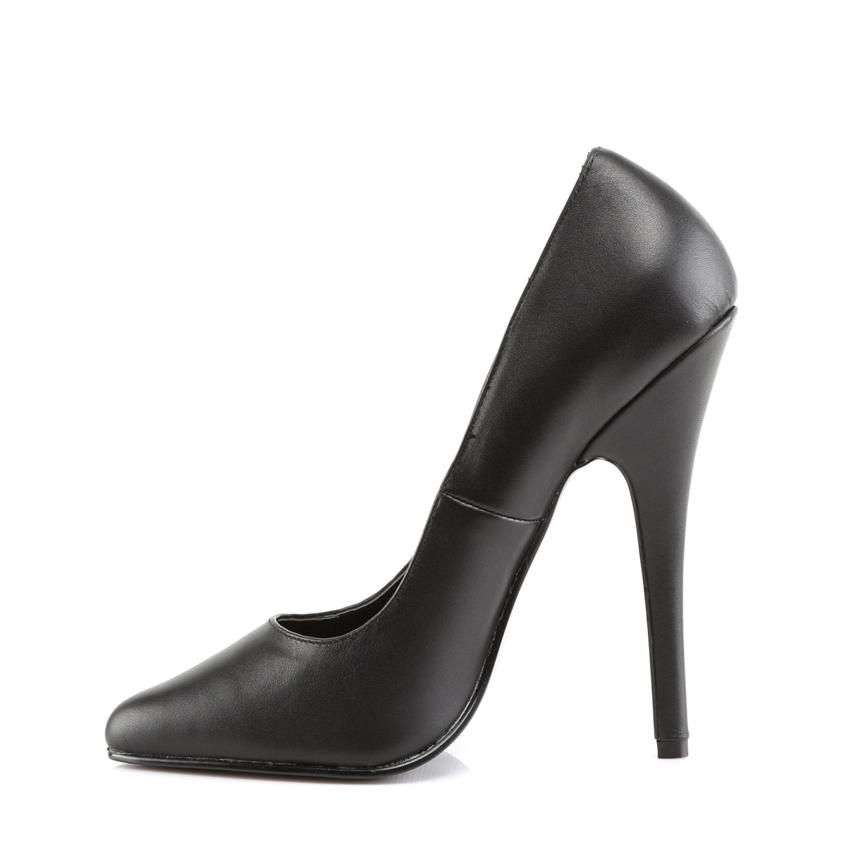 Devious Bombas para mujer DOMINA-420 blk cuero