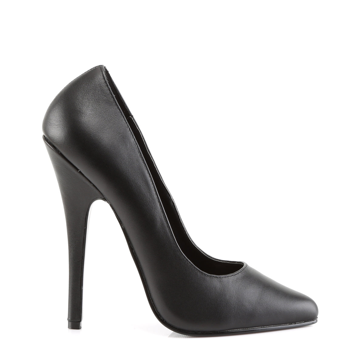 Devious Bombas para mujer DOMINA-420 blk cuero