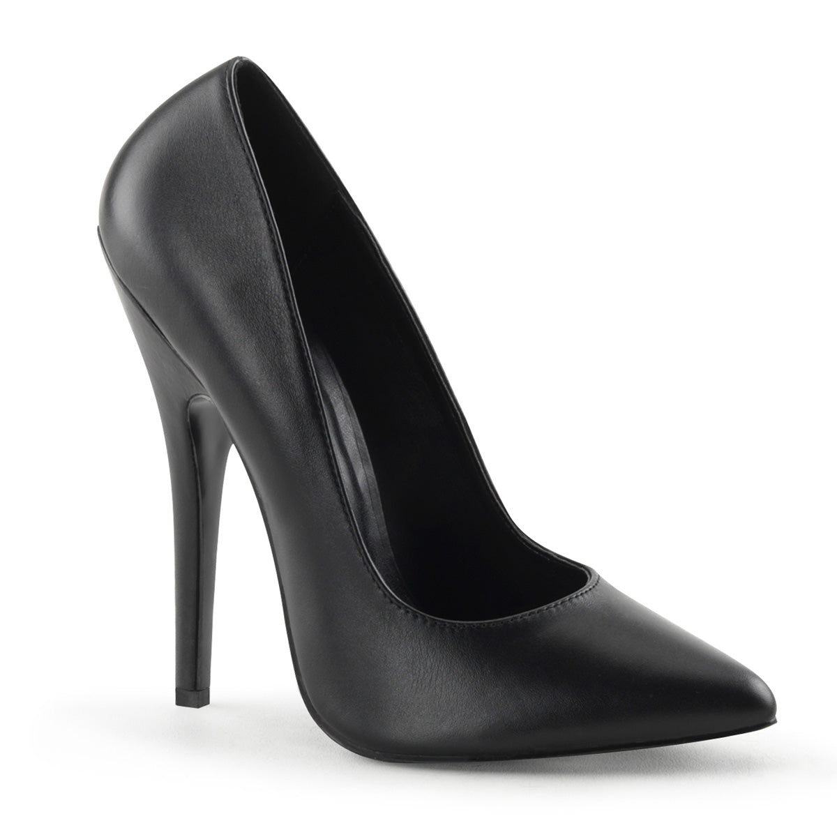 Devious Bombas para mujer DOMINA-420 blk cuero
