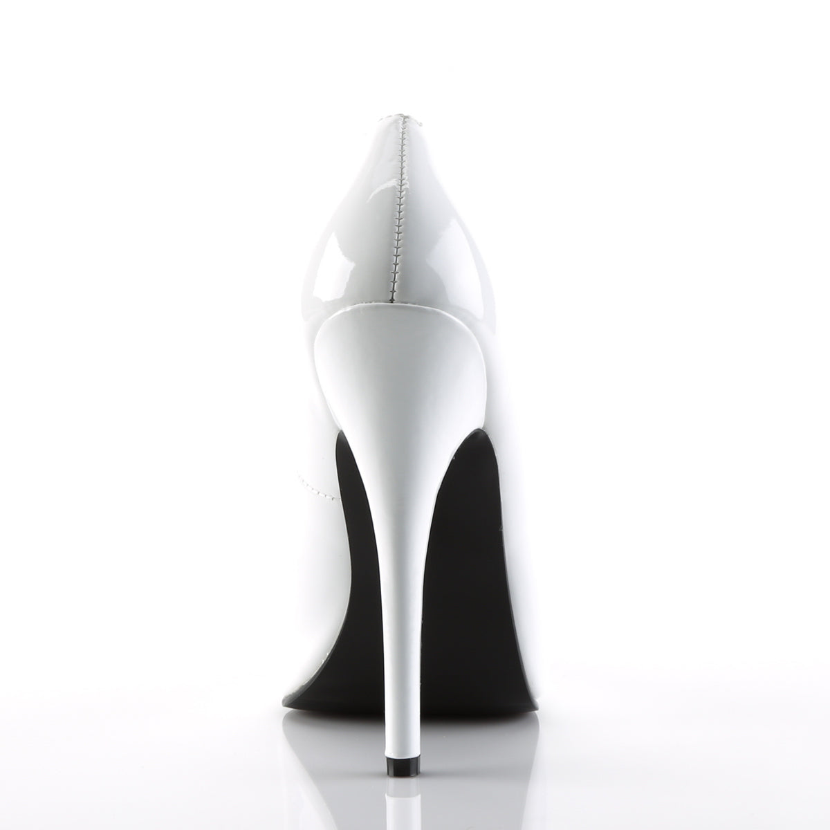 Devious Womens Pumps DOMINA-420 Wht Pat