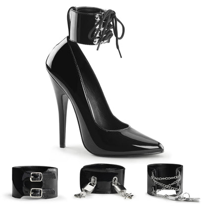 Devious Bombas para mujer DOMINA-434 BLK PAT