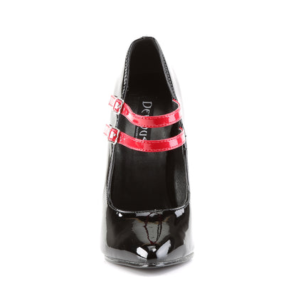 Devious Bombas para mujer DOMINA-442 Blk-Red Pat