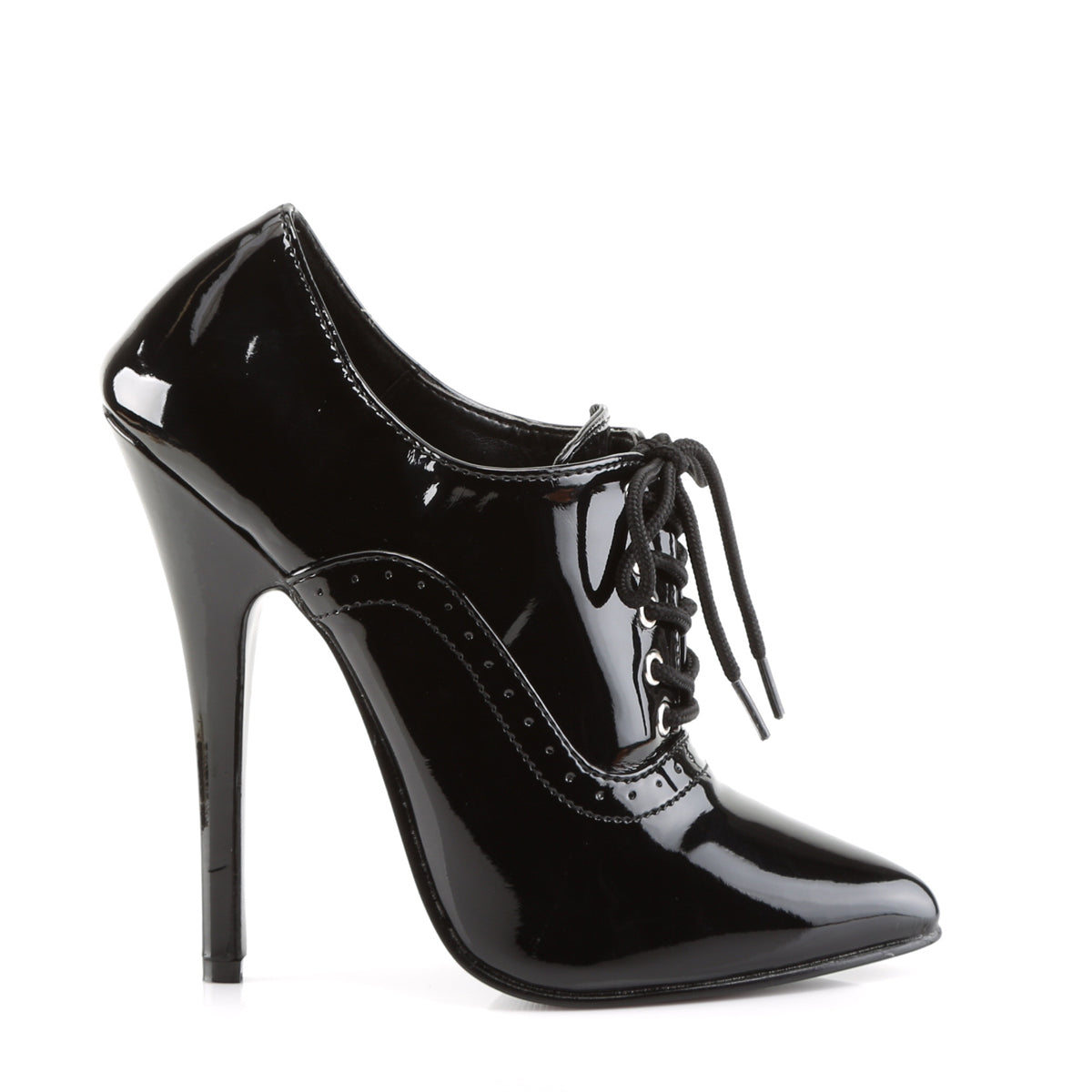 Devious Womens Pumps DOMINA-460 Blk Pat