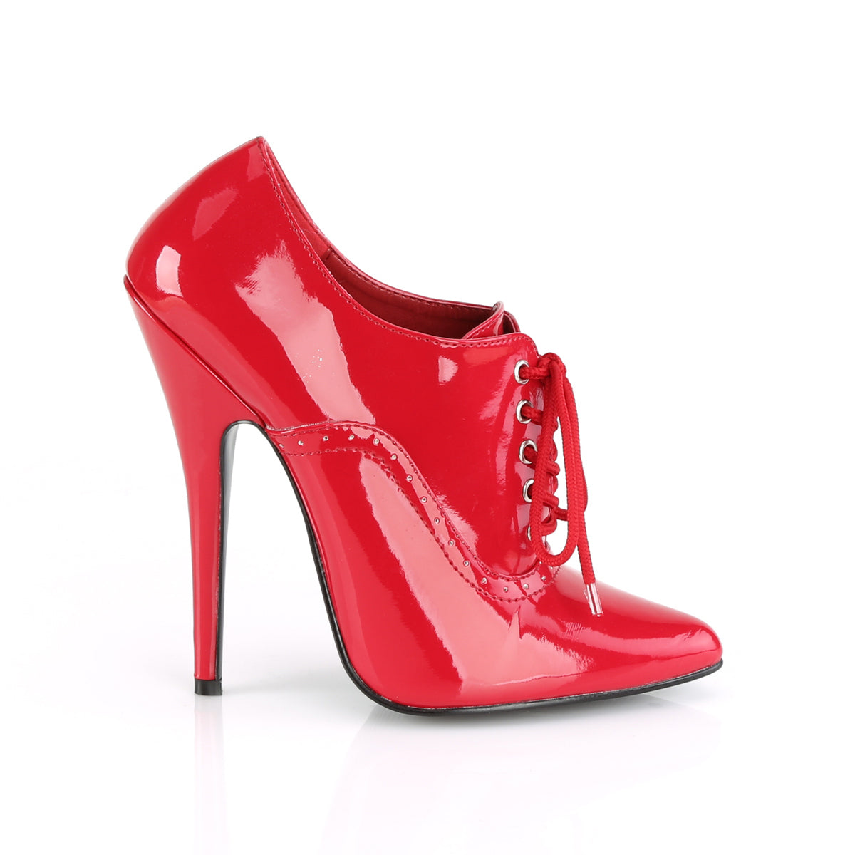 Devious Womens Pumps DOMINA-460 Red Pat