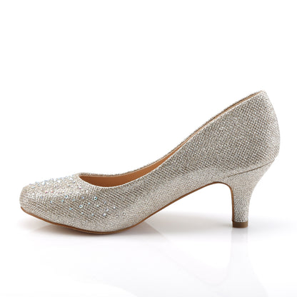Fabulicious Bombas para mujer DORIS-06 tejido de malla desnuda brillo