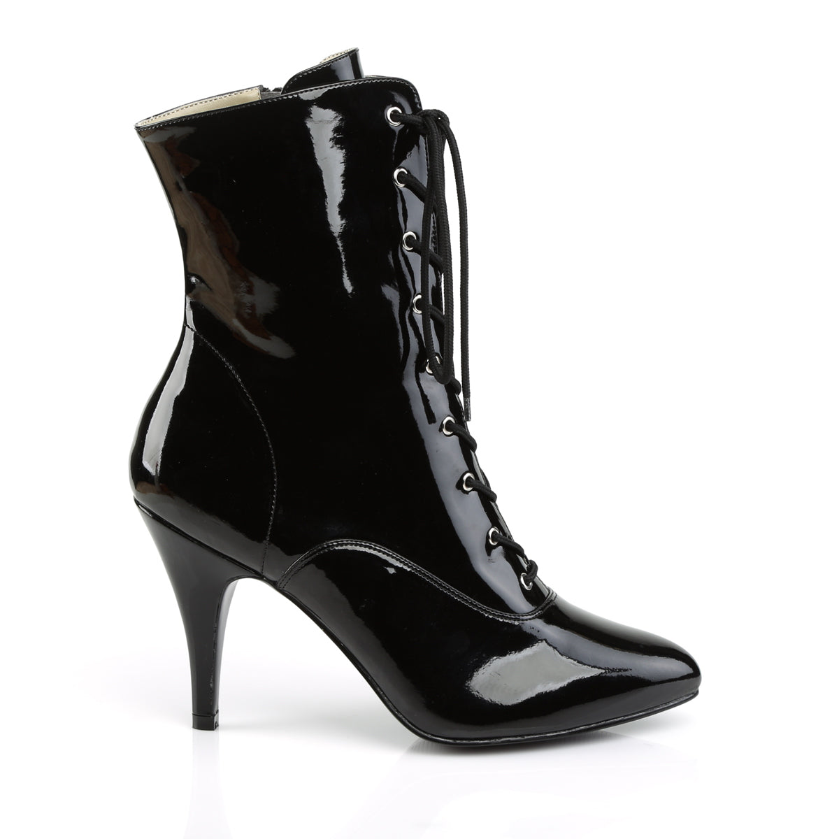 Pleaser Pink Label Botas de tobillo para mujer DREAM-1020 BLK PAT