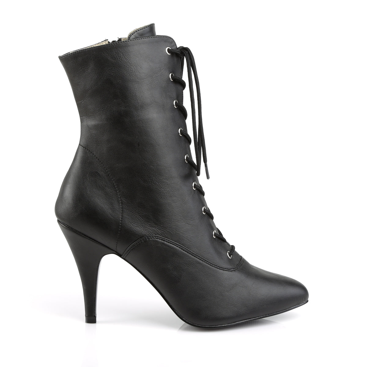 Pleaser Pink Label Botas de tobillo para mujer DREAM-1020 Blk Faux Cuero