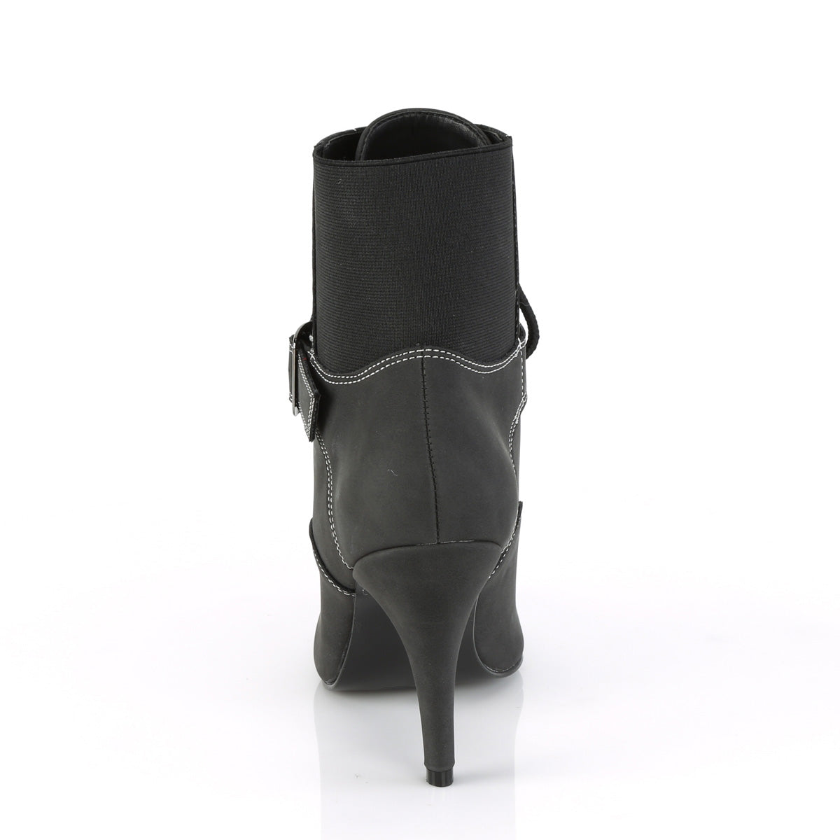 Pleaser Pink Label Womens Pumps DREAM-1022 Black Faux Nubuck Leather