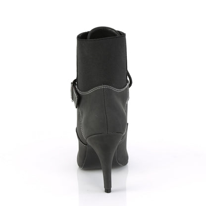 Pleaser Pink Label Womens Pumps DREAM-1022 Black Faux Nubuck Leather