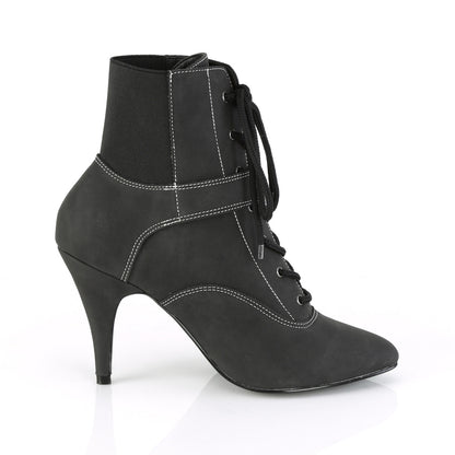 Pleaser Pink Label Womens Pumps DREAM-1022 Black Faux Nubuck Leather