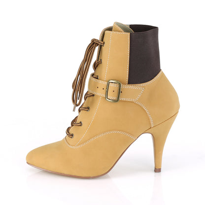 Pleaser Pink Label Womens Pumps DREAM-1022 Tan Fuax Nubuck Leather