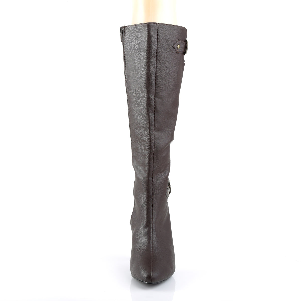 Pleaser Pink Label Womens Boots DREAM-2030 Brown Faux Leather