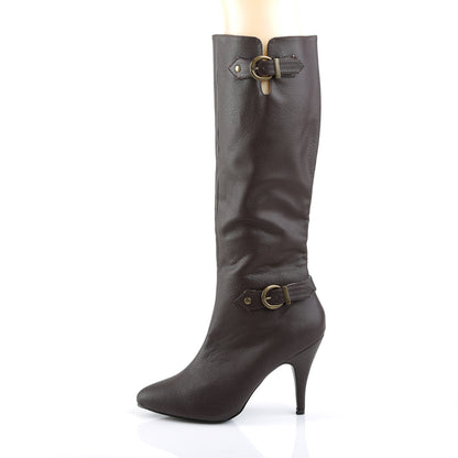 Pleaser Pink Label Womens Boots DREAM-2030 Brown Faux Leather