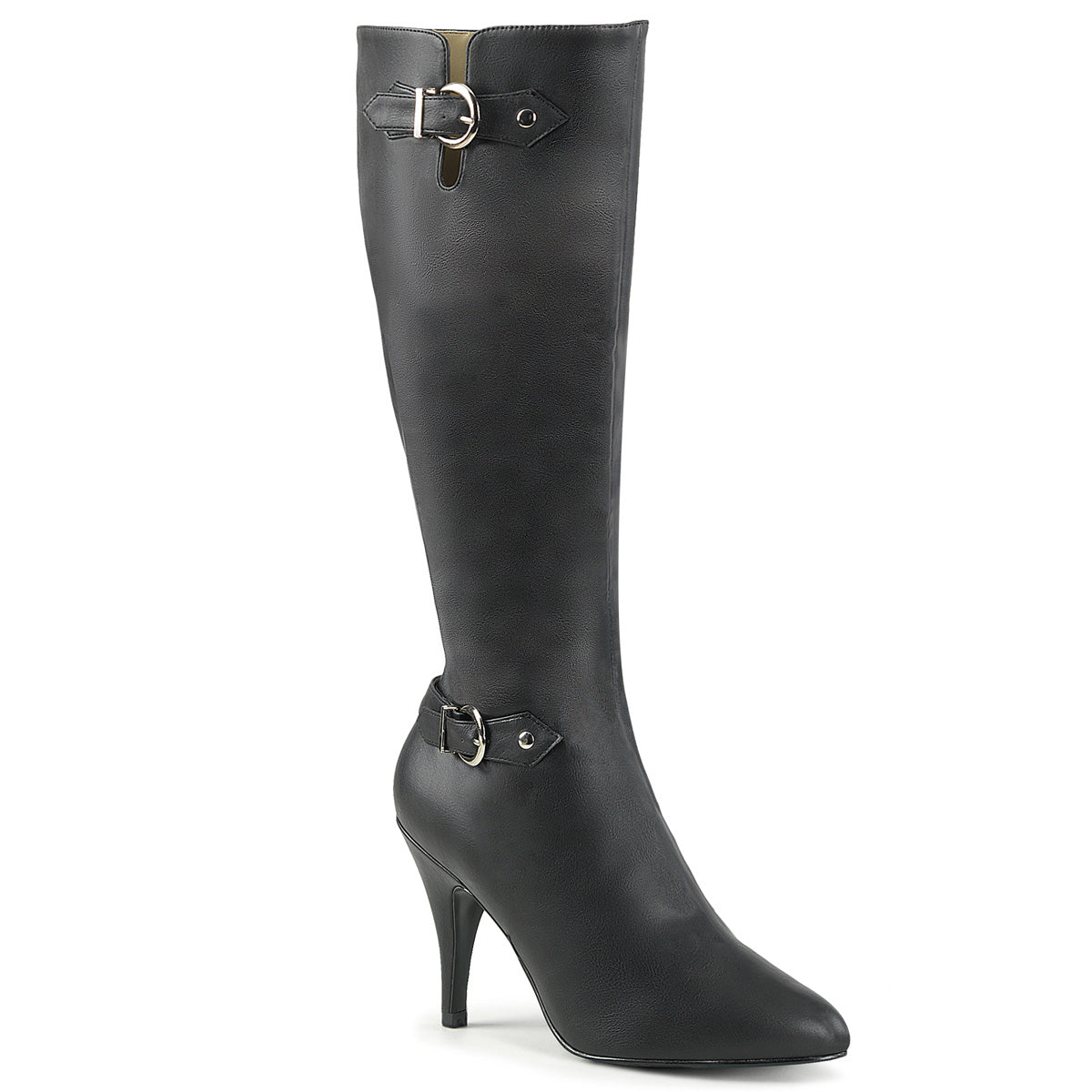 Pleaser Pink Label Botas de mujer DREAM-2030 Blk Faux Cuero