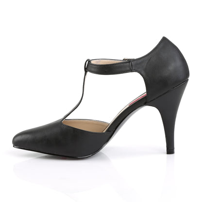 Pleaser Pink Label Bombas para mujer DREAM-425 Blk Faux Cuero