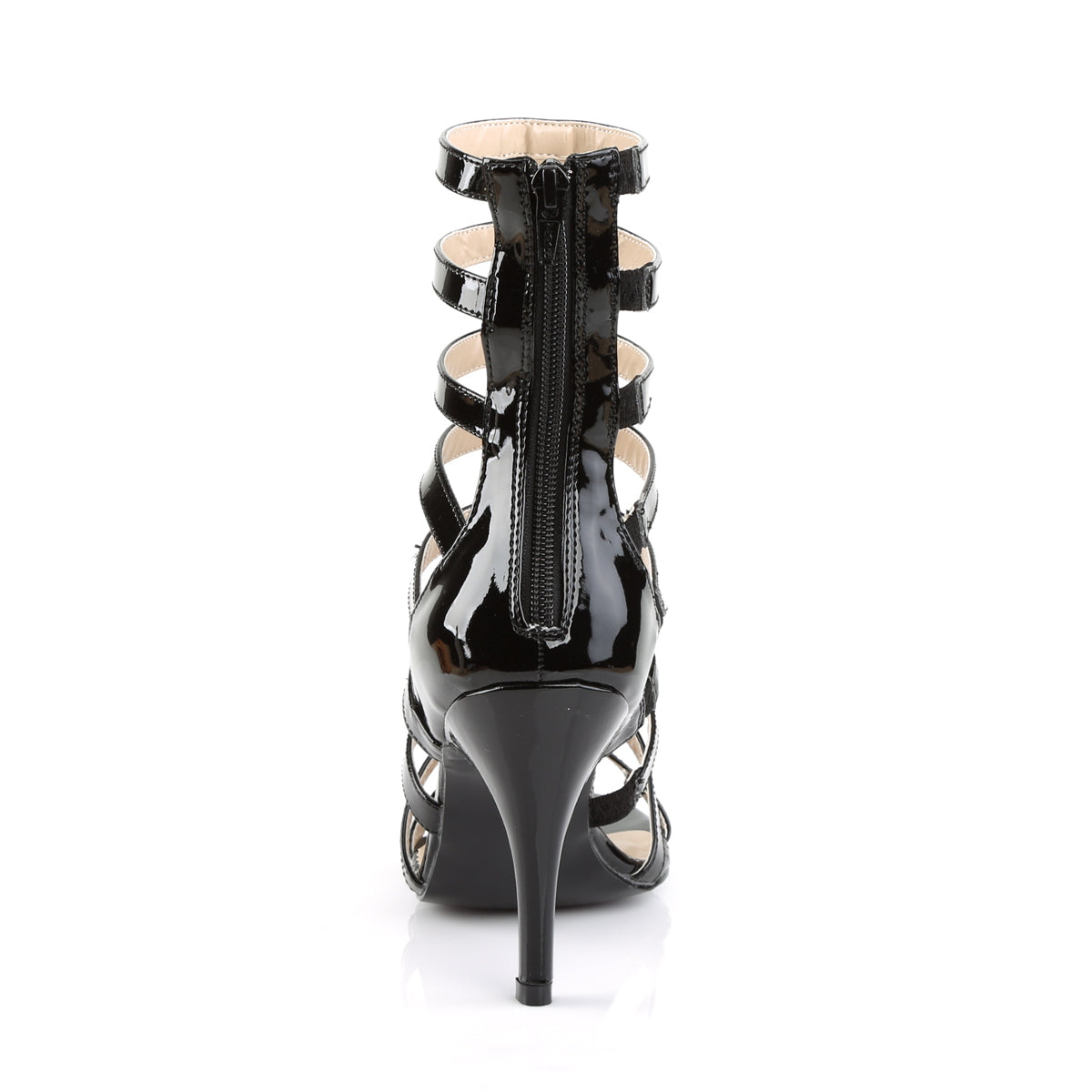 Pleaser Pink Label Botas de tobillo para mujer DREAM-438 BLK PAT