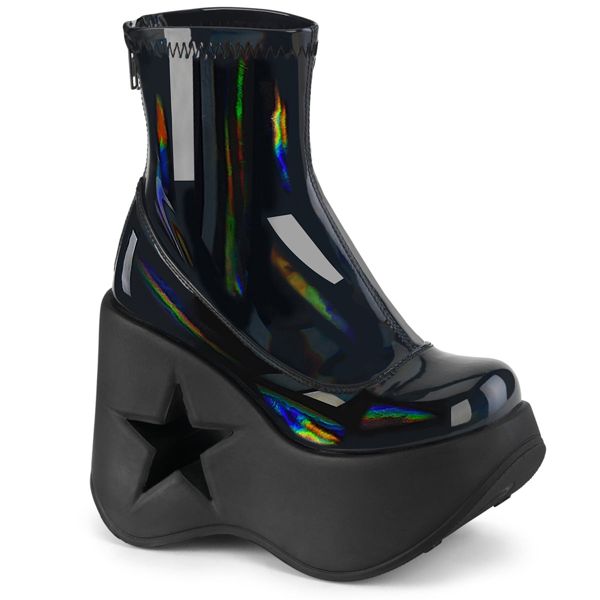 DemoniaCult  Botines DYNAMITE-100 BLK STRING HOLO