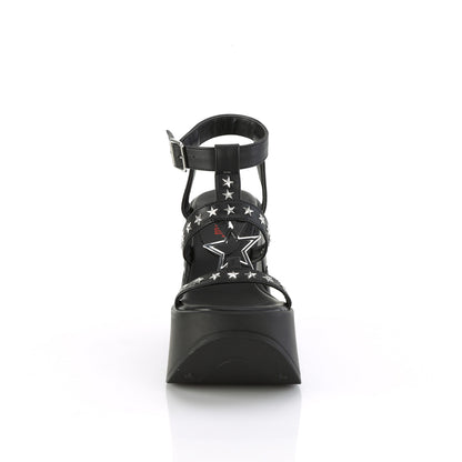 DemoniaCult Women's Sandals DYNAMITE-12 Blk Vegan Leather