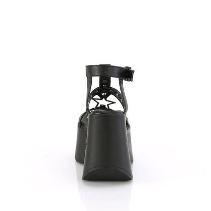 DemoniaCult Women's Sandals DYNAMITE-12 Blk Vegan Leather