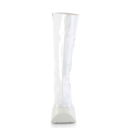 DemoniaCult  Botas DYNAMITE-218 WHT Pat-wht Multi Glitter