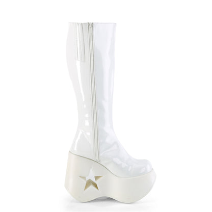 DemoniaCult  Botas DYNAMITE-218 WHT Pat-wht Multi Glitter