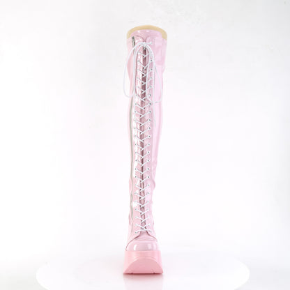 DemoniaCult  Botas DYNAMITE-300 B. Pink Stretch Holo