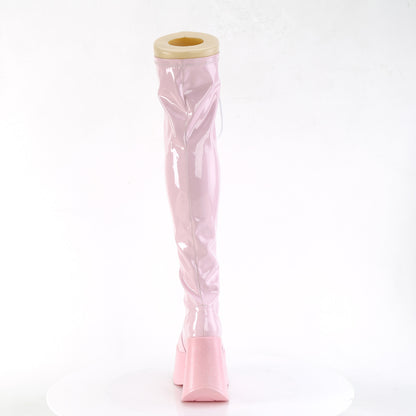 DemoniaCult  Botas DYNAMITE-300 B. Pink Stretch Holo