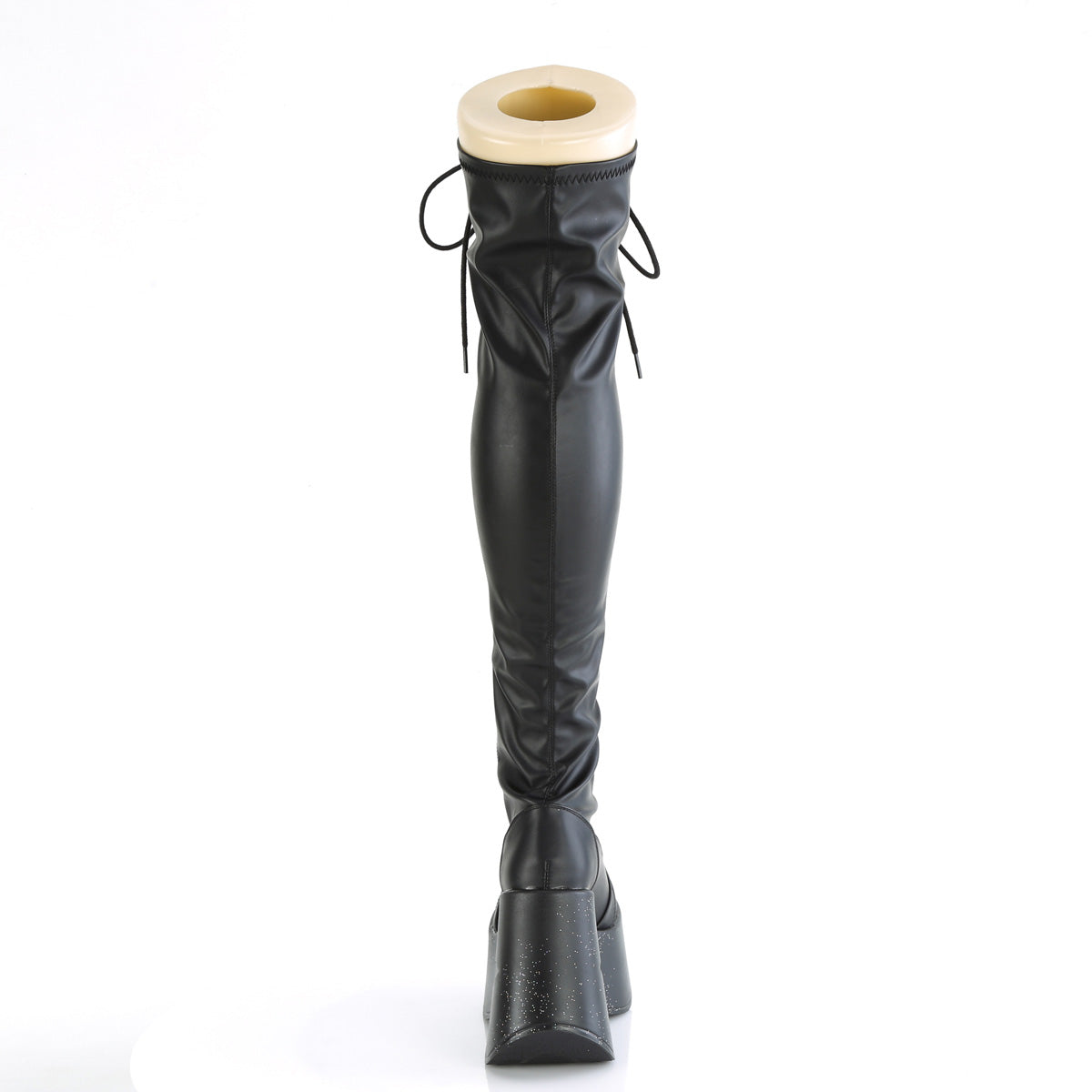 DemoniaCult  Botas DYNAMITE-300 blk str cuero vegano