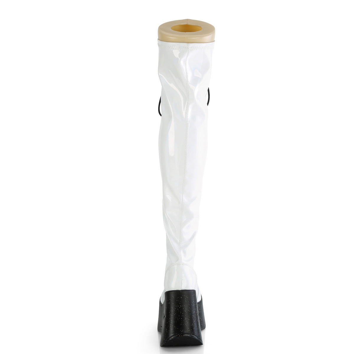 DemoniaCult  Botas DYNAMITE-300 wht estiramiento holo