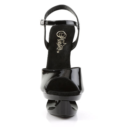 Pleaser Womens Sandals ECLIPSE-609 Blk Pat/Blk