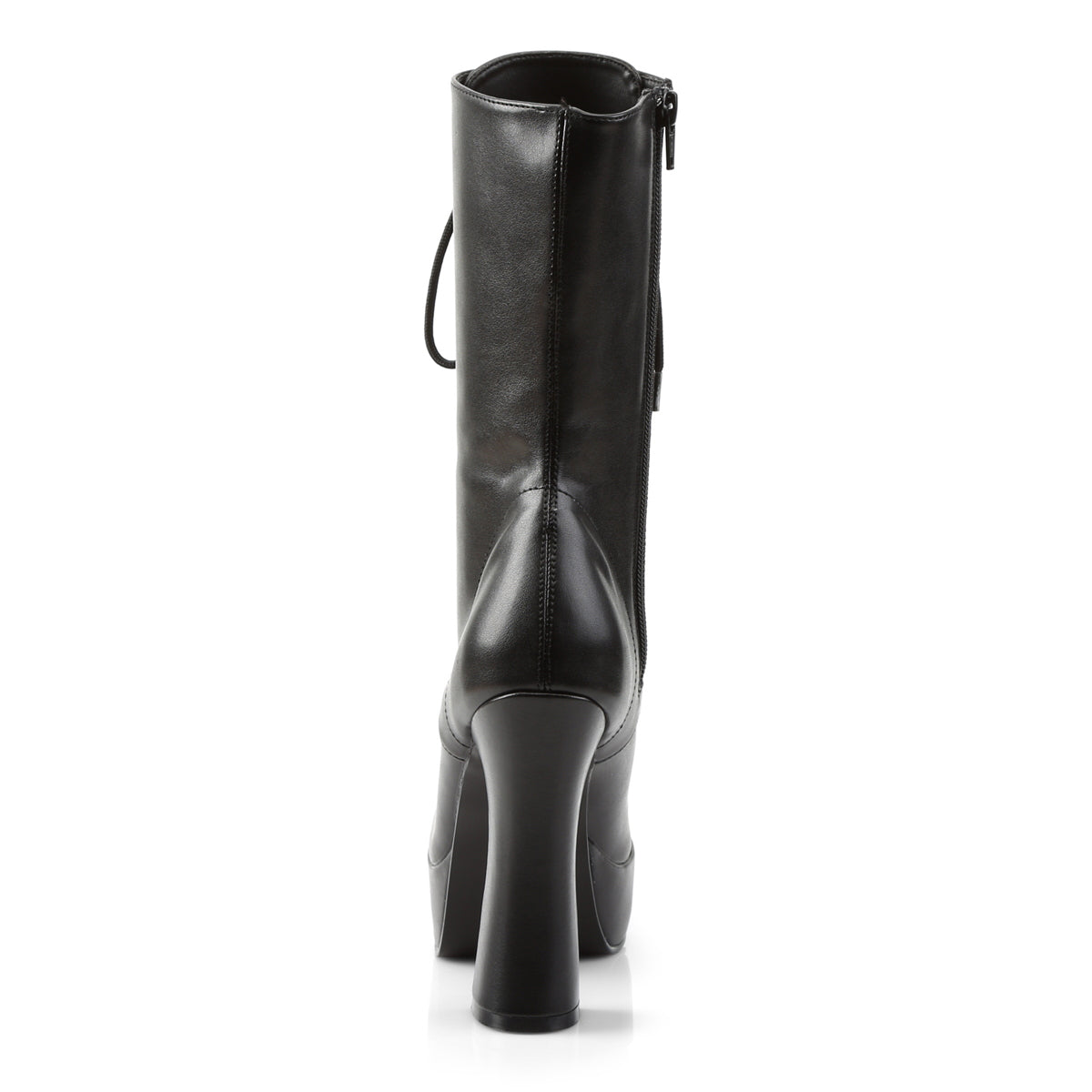 Pleaser Botas de tobillo para mujer ELECTRA-1020 BLK Faux Cuero / Blk Mate