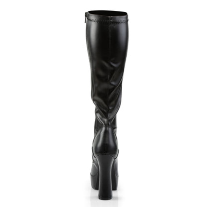 Pleaser Botas de mujer ELECTRA-2000z Blk Str Faux Cuero