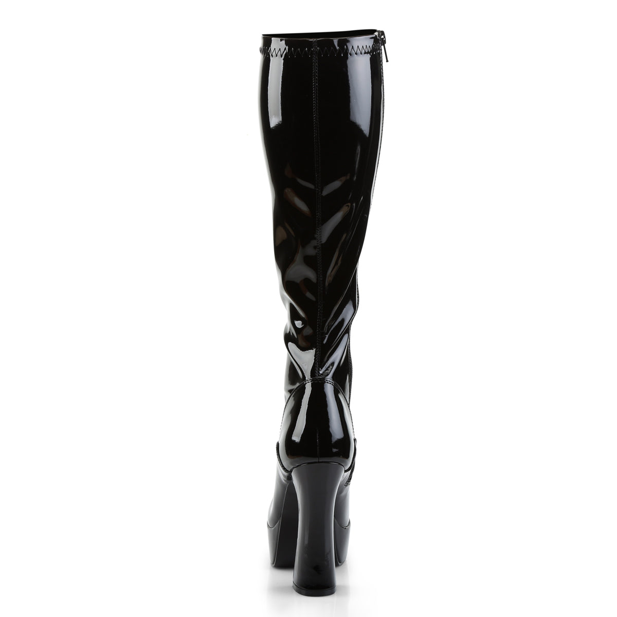 Pleaser Womens Boots ELECTRA-2000Z Blk Str Pat