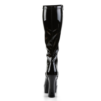 Pleaser Womens Boots ELECTRA-2000Z Blk Str Pat