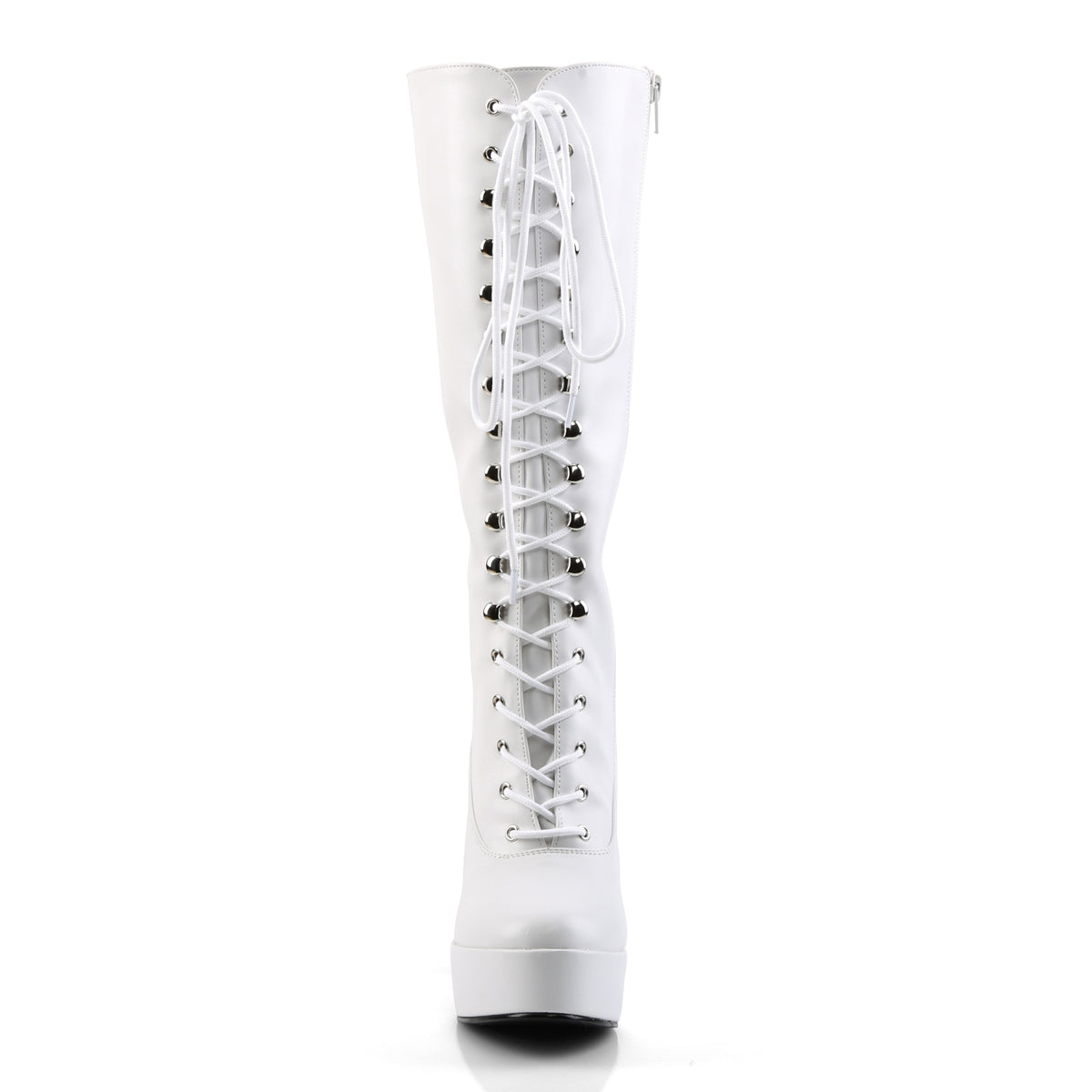 Pleaser Botas de mujer ELECTRA-2020 wht imitación de cuero