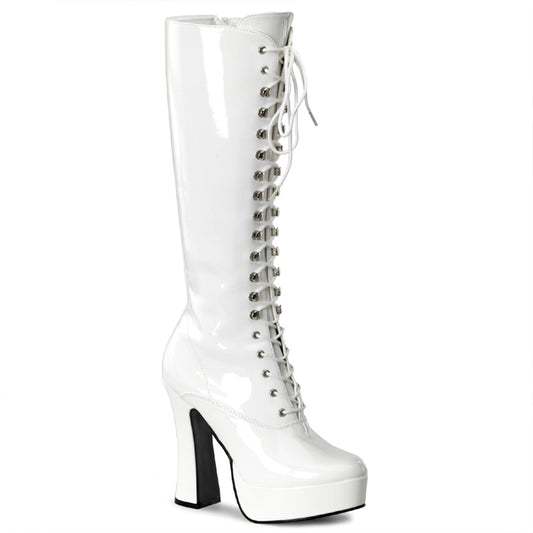 Pleaser Botas de mujer ELECTRA-2020 wht pat