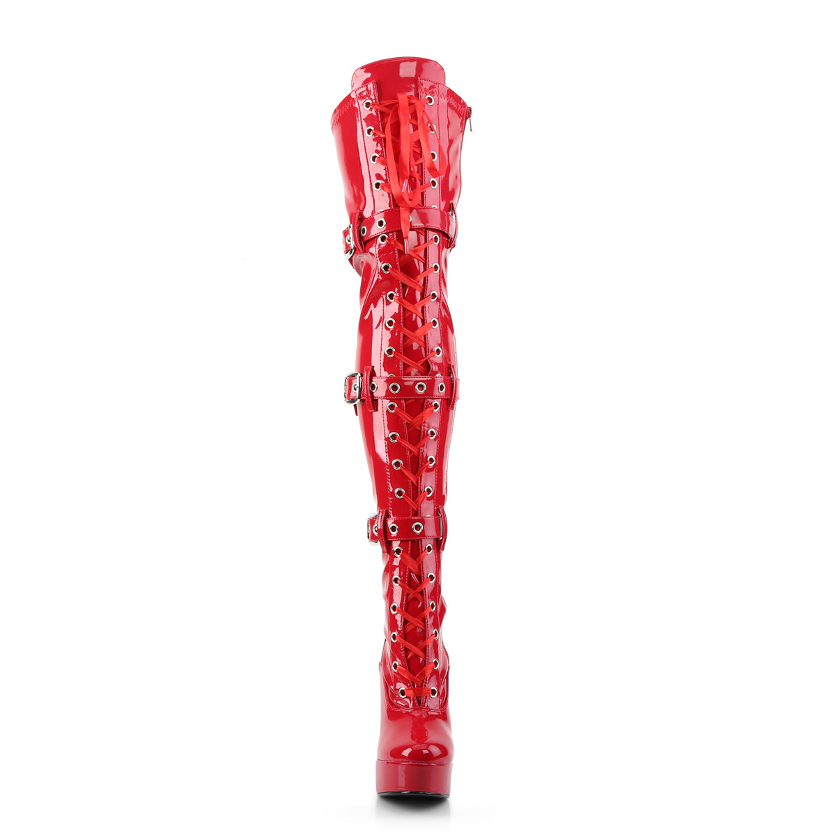 Pleaser Botas de mujer ELECTRA-3028 Red Str Pat