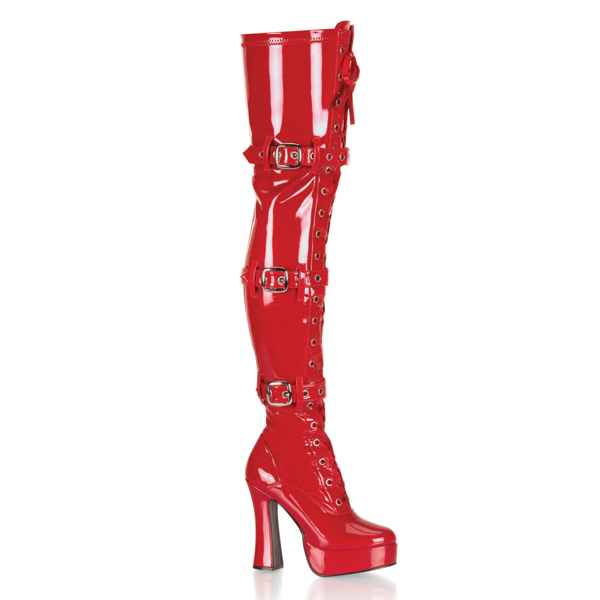 Pleaser Botas de mujer ELECTRA-3028 Red Str Pat