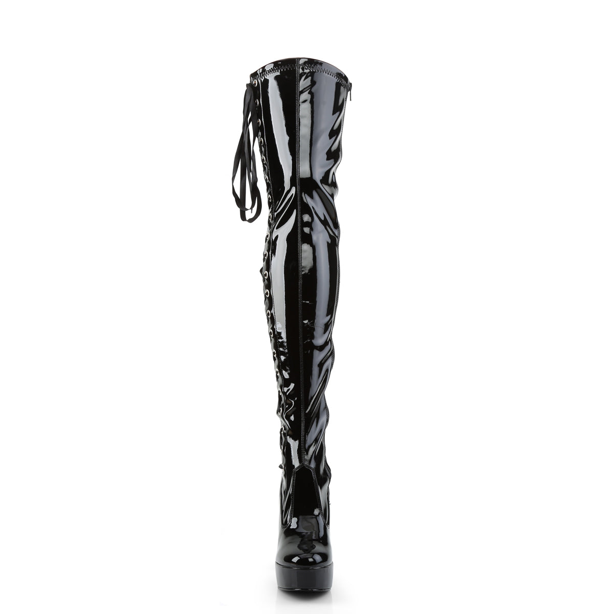 Pleaser Womens Boots ELECTRA-3050 Blk Str Pat