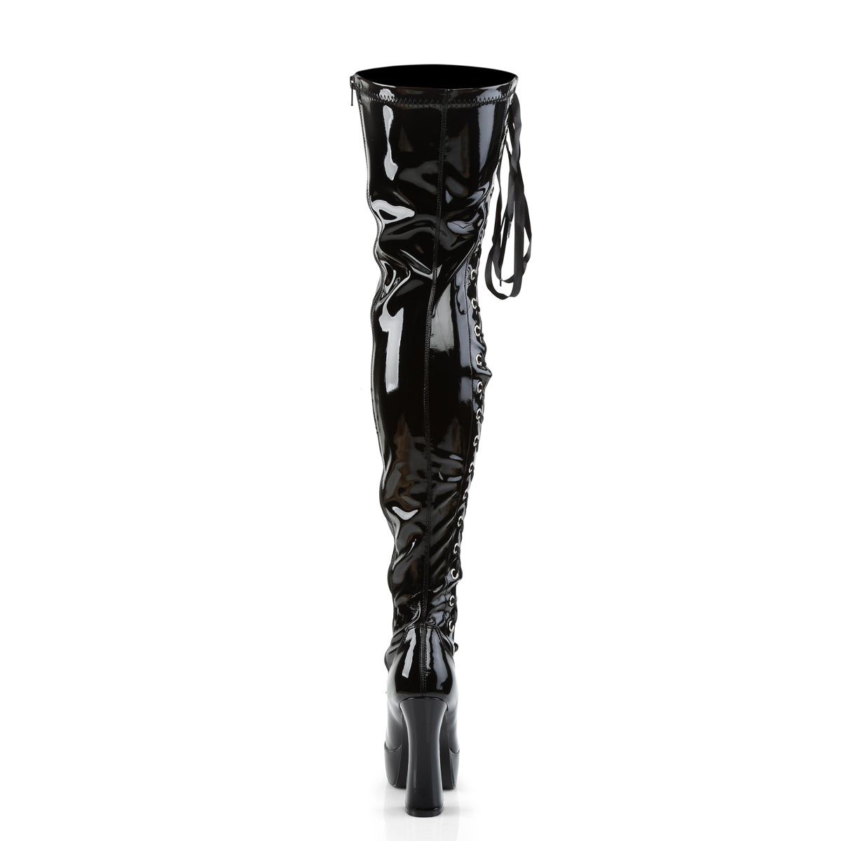 Pleaser Womens Boots ELECTRA-3050 Blk Str Pat