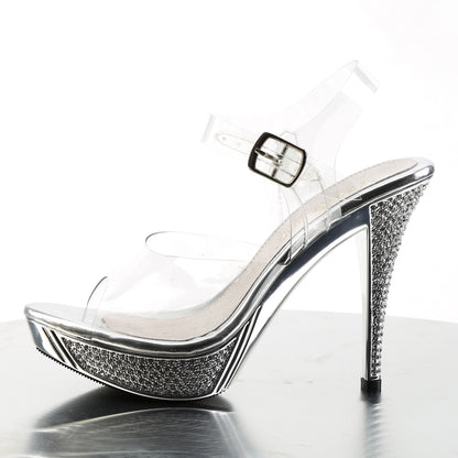 Fabulicious Sandalias para mujer ELEGANT-408 CLR / SLV Chrome