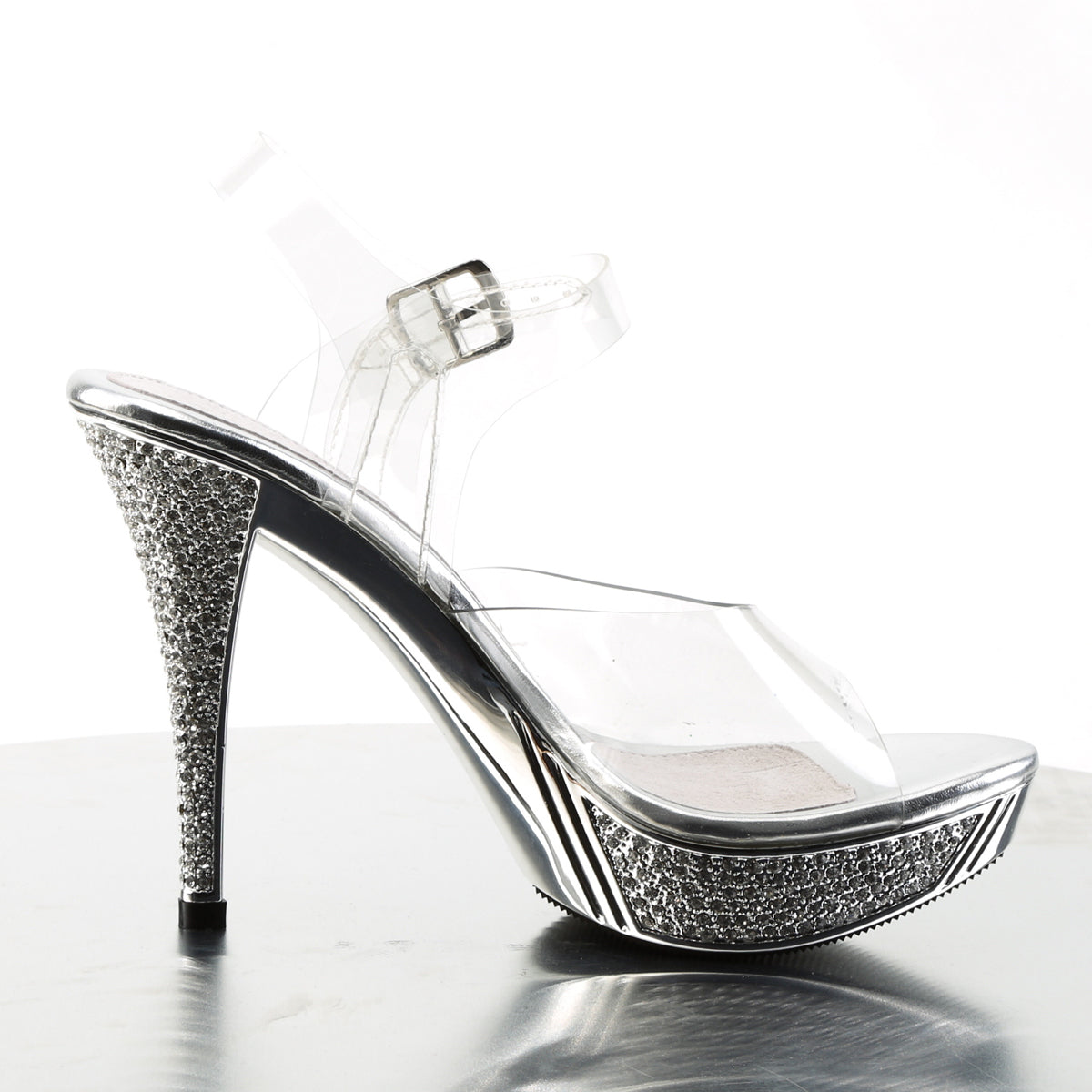 Fabulicious Sandalias para mujer ELEGANT-408 CLR / SLV Chrome