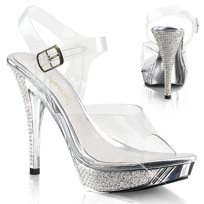Fabulicious Sandalias para mujer ELEGANT-408 CLR / SLV Chrome