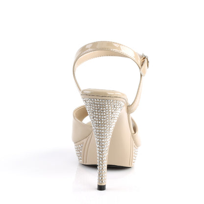 Fabulicious Womens Sandals ELEGANT-409 Cream Pat/Cream