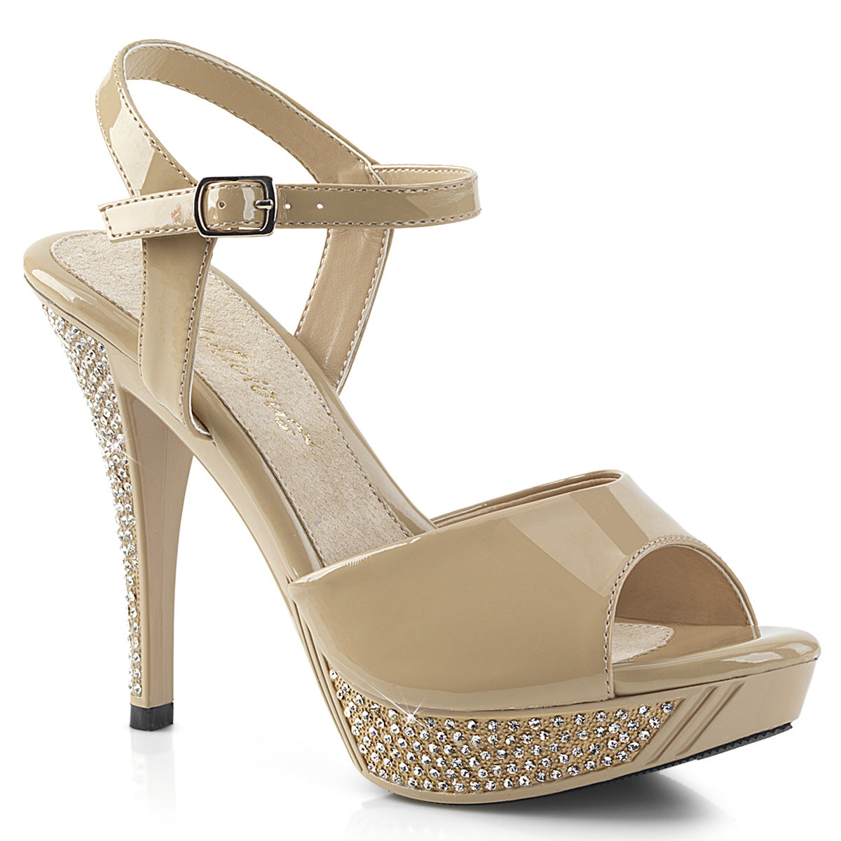 Fabulicious Womens Sandals ELEGANT-409 Cream Pat/Cream