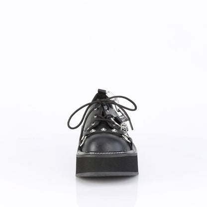 DemoniaCult Women's Heels & Platform Shoes EMILY-32 Blk Vegan Leather