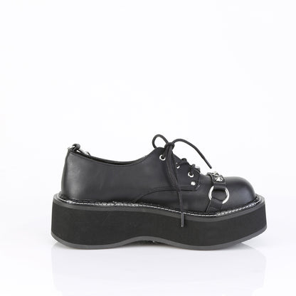 DemoniaCult Women's Heels & Platform Shoes EMILY-32 Blk Vegan Leather